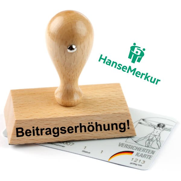 Beitragserhöhung Hanse Merkur Stempel