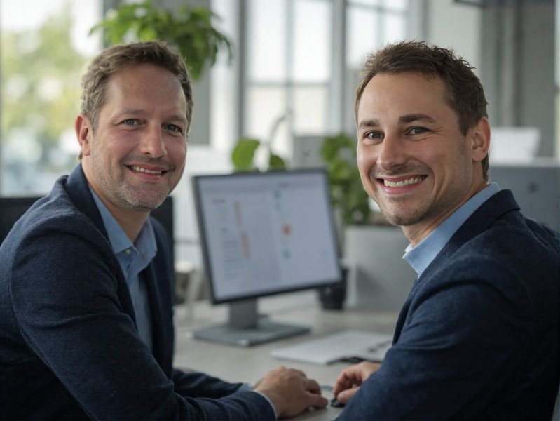 Versicherungsmakler Ferdinand und Moritz